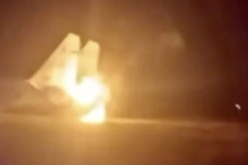 Tình báo Ukraine công bố video phá hủy chiến đấu cơ Su-27UB của Nga ở Crimea