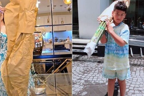 Vợ đảm của Mạnh Trường cắm hoa lúc 1h sáng: Loài hoa phong thủy đỏ rực hứa hẹn nhiều may mắn, tài lộc