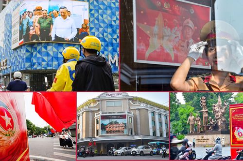Ấn tượng hình ảnh chào đón Kỷ niệm 80 năm Ngày truyền thống lực lượng CAND ở Thủ đô