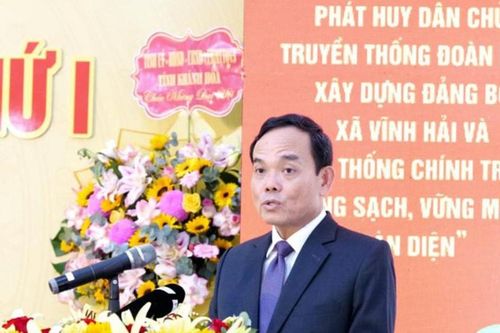 Khánh Hòa: Trưởng Ban Chính sách, chiến lược Trung ương Trần Lưu Quang dự Đại hội Đảng bộ xã Vĩnh Hải