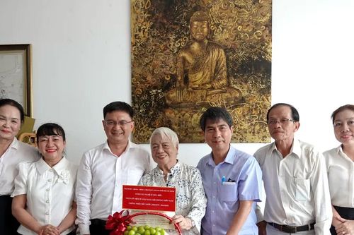 Đồng chí Nguyễn Mạnh Cường thăm văn nghệ sĩ tiêu biểu