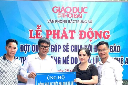 Báo GD&TĐ phát động đợt quyên góp hỗ trợ đến đồng bào vùng lũ Nghệ An