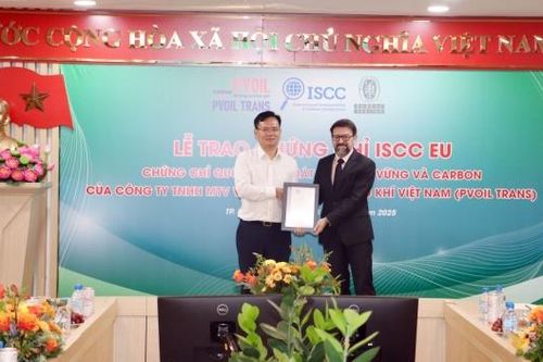 PVOIL Trans đón nhận chứng chỉ ISCC EU, hiện thực hóa dự án thu gom dầu ăn đã qua sử dụng