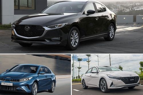 Xe sedan cỡ C giá 600 triệu đồng: Lựa chọn Mazda3, KIA K3 hay Hyundai Elantra?