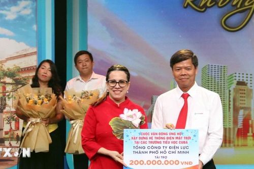 Phát động chương trình ủng hộ xây dựng hệ thống điện mặt trời cho học sinh Cuba