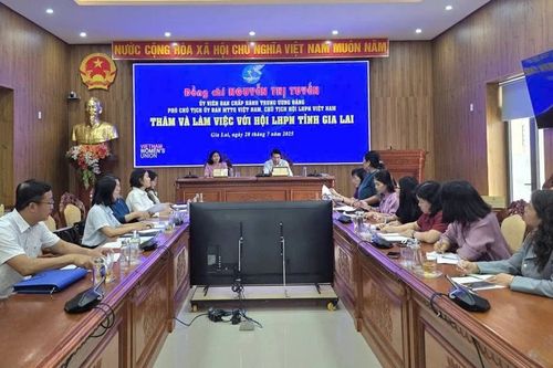 Chủ tịch Hội LHPN Việt Nam Nguyễn Thị Tuyến làm việc với Hội LHPN tỉnh Gia Lai