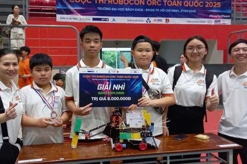 Học sinh Gia Lai giành giải nhì và ba bảng Explorer tại Robocon ORC 2025