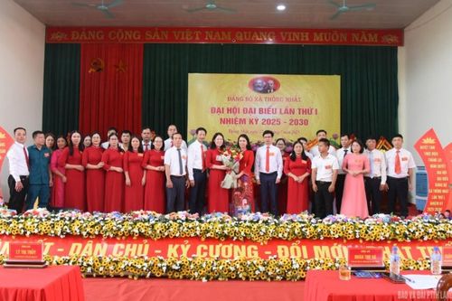 Đại hội Đảng bộ xã Thống Nhất nhiệm kỳ 2025 – 2030 thành công tốt đẹp