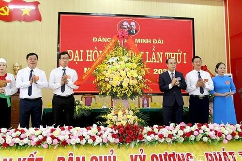 Đại hội đại biểu Đảng bộ xã Minh Đài lần thứ I, nhiệm kỳ 2025 - 2030