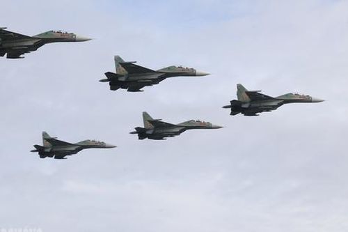 Đội hình Su-30MK2 'rèn gió luyện mây' cho ngày 2/9 lịch sử