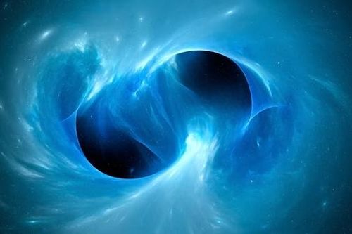 Hai hố đen vũ trụ khổng lồ 'nuốt' nhau