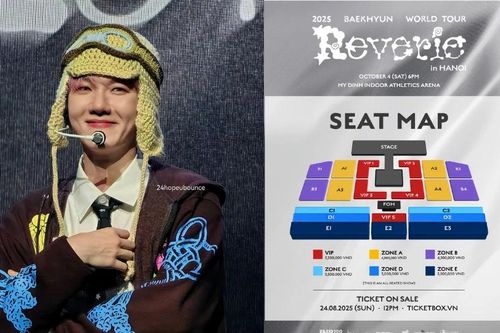 Sơ đồ, giá vé concert Baekhyun tại Hà Nội: Dự đoán 'sứt đầu mẻ trán' vì giá phải chăng