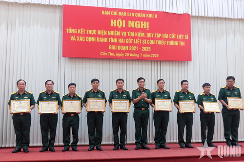 Ban Chỉ đạo 515 Quân khu 9: Tổng kết thực hiện nhiệm vụ tìm kiếm, quy tập hài cốt liệt sĩ