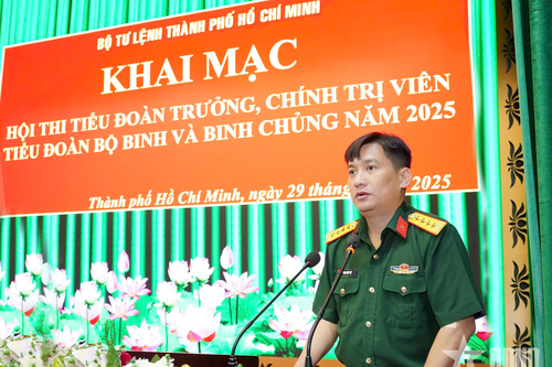 Bộ tư lệnh TP Hồ Chí Minh tổ chức Hội thi Tiểu đoàn trưởng, Chính trị viên Tiểu đoàn