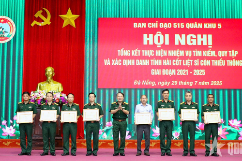 Quân khu 5: Tổng kết thực hiện nhiệm vụ tìm kiếm, quy tập và xác định danh tính hài cốt liệt sĩ còn thiếu thông tin giai đoạn 2021-2025