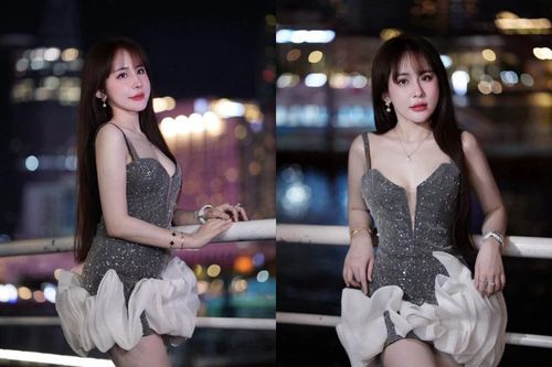 'Thánh nữ bi-a' khoe dáng sang chảnh bên sông Sài Gòn