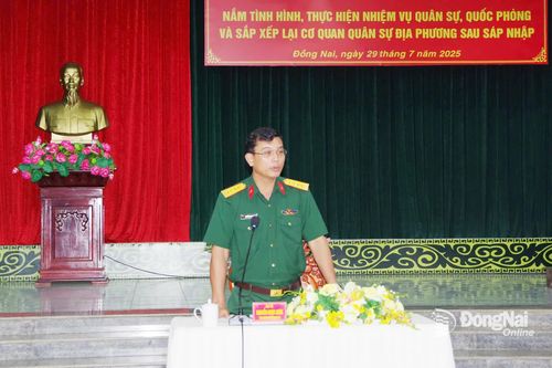 Bộ Tư lệnh Quân khu 7 kiểm tra tại Ban Chỉ huy phòng thủ khu vực 3