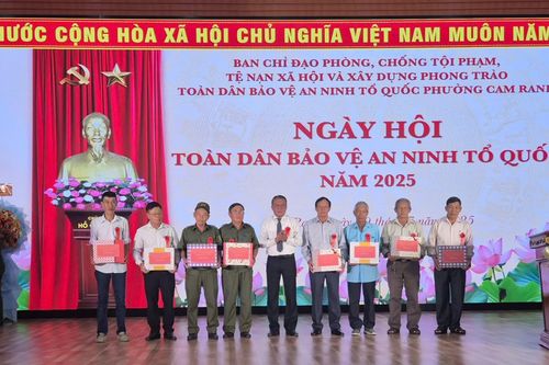 Phường Cam Ranh tổ chức ngày hội toàn dân bảo vệ an ninh Tổ quốc