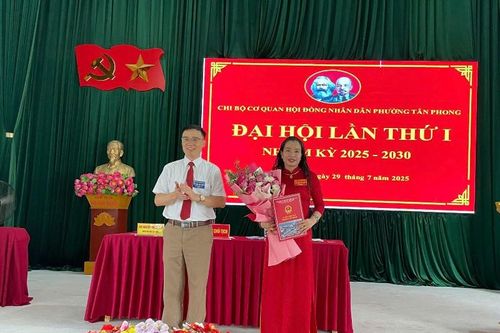 Đại hội Chi bộ cơ quan HĐND phường Tân Phong lần thứ I, nhiệm kỳ 2025-2030