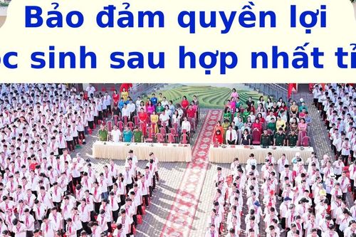 Bảo đảm quyền lợi học sinh sau hợp nhất tỉnh