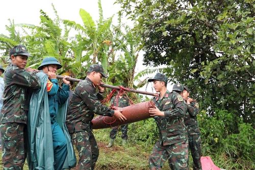 Lâm Đồng hủy nổ thành công quả bom nặng 113 kg