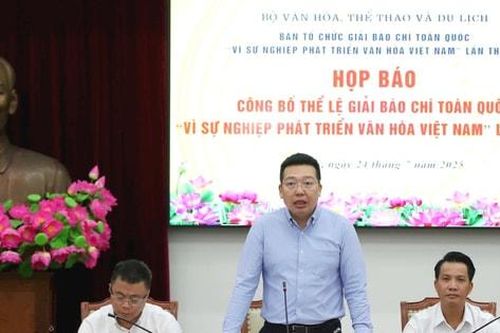 Điều chỉnh thời gian nhận tác phẩm dự Giải Báo chí toàn quốc 'Vì sự nghiệp phát triển Văn hóa Việt Nam'