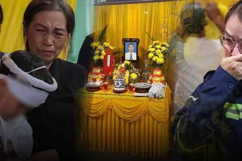Đẫm nước mắt đám tang người bố đơn thân gặp nạn khi đi tắm biển tại Quảng Ninh