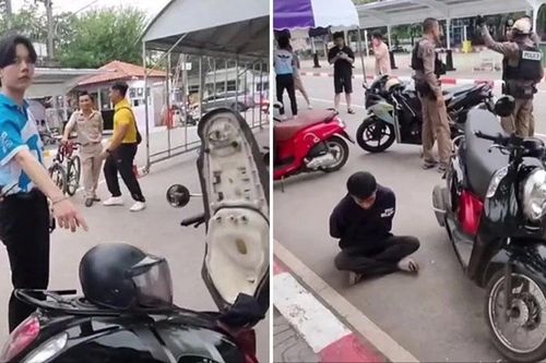 Đang ăn thì nhìn thấy kẻ trộm đi xe máy của mình, sinh viên đuổi theo bắt được