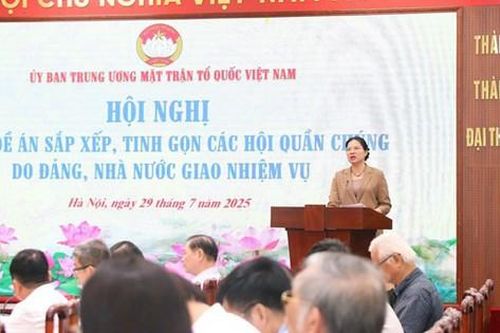 Trình Bộ Chính trị xem xét Đề án sắp xếp, tinh gọn các Hội quần chúng do Đảng, Nhà nước giao nhiệm vụ trước 31/8
