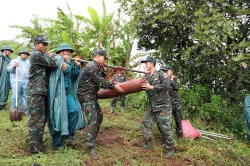 Hủy nổ an toàn quả bom nặng 113kg
