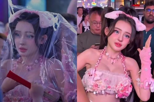 Ngân 98 đu trend biến thành búp bê xuống phố