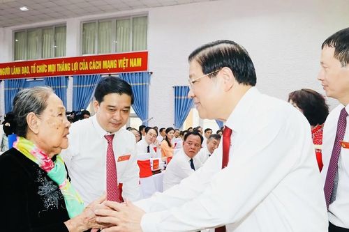 Trưởng ban Nội chính Trung ương Phan Đình Trạc dự Đại hội điểm Đảng bộ xã Xuân Lộc