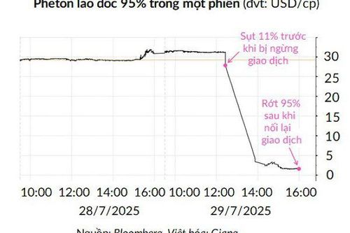 Một cổ phiếu rớt thảm 90% trong vài phút và ngừng giao dịch 10 lần trong một phiên, chuyện gì đã xảy ra?