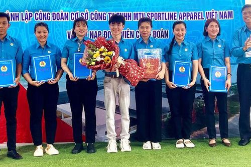 Thành lập Công đoàn cơ sở Công ty TNHH MTV Sportline Apparel Việt Nam