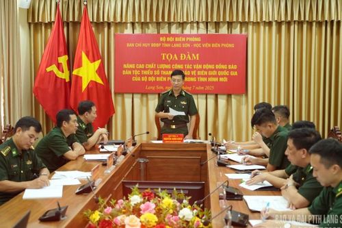 Tọa đàm 'Nâng cao chất lượng công tác vận động đồng bào dân tộc thiểu số bảo vệ biên giới quốc gia'