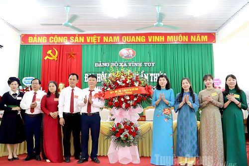 Đảng bộ xã Vĩnh Tuy và Ban Nội chính Tỉnh ủy tổ chức Đại hội nhiệm kỳ 2025-2030