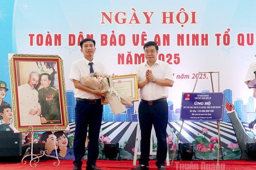 Công ty TNHH Thủy điện sông Lô 2 tổ chức ngày hội Toàn dân bảo vệ an ninh Tổ quốc năm 2025