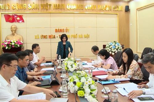 Xã Ứng Hòa chuẩn bị tổ chức Đại hội Đảng bộ