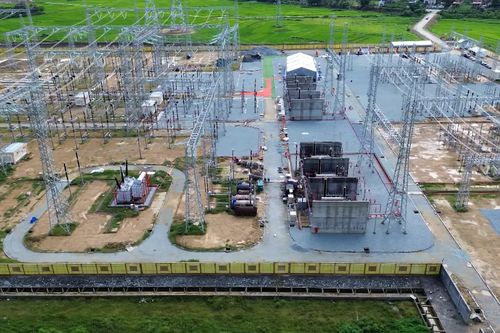 Trạm biến áp 500kV Vĩnh Yên giúp đảm bảo điện miền Bắc