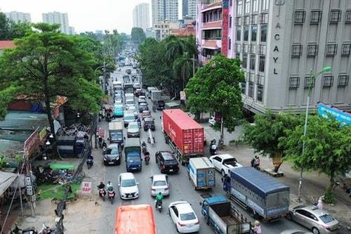 Hiện trạng đường 70 đoạn Hà Đông - Văn Điển chuẩn bị được cải tạo, nâng cấp