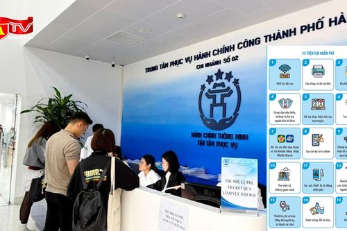 Hà Nội triển khai 15 tiện ích miễn phí tại các điểm phục vụ hành chính công