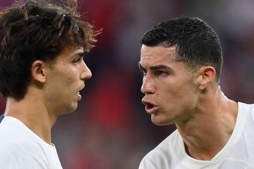 Ronaldo tranh ghi bàn với Felix