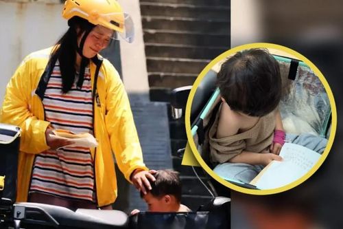 Người mẹ trẻ chở con gái ung thư đi giao hàng làm hàng triệu người xúc động