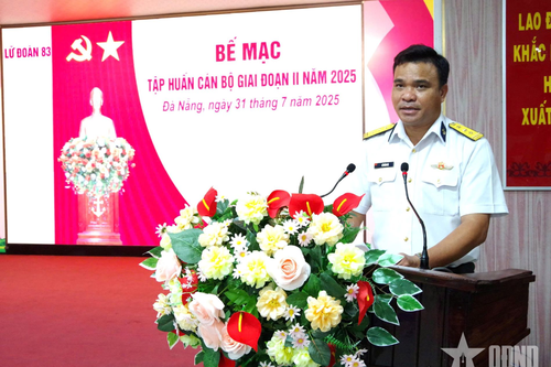 Lữ đoàn 83 tập huấn cán bộ giai đoạn 2 năm 2025