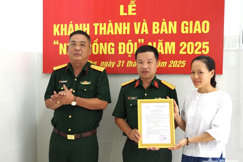 Khánh thành và bàn giao 'Nhà đồng đội' tại TP Cần Thơ