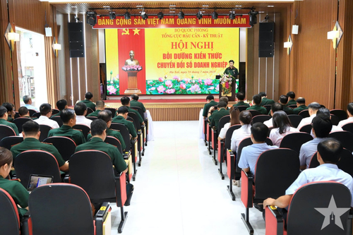 Tổng cục Hậu cần-Kỹ thuật bồi dưỡng kiến thức về chuyển đổi số doanh nghiệp