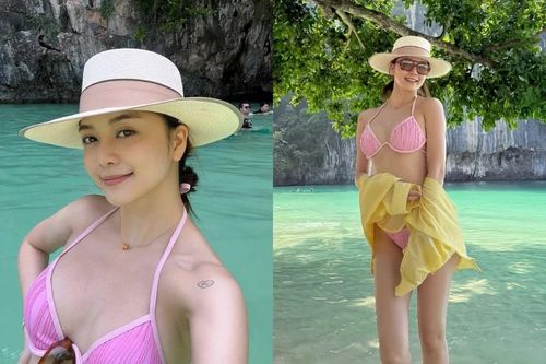 Chị gái Thiều Bảo Trâm khoe đường cong 'mướt mắt' ở tuổi U40