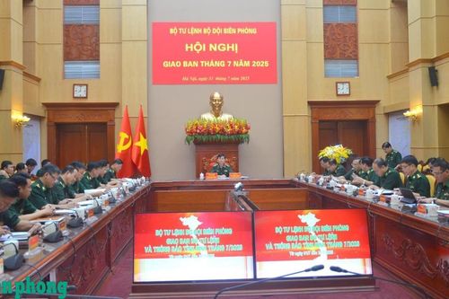 Giao ban Bộ Tư lệnh BĐBP tháng 7 năm 2025