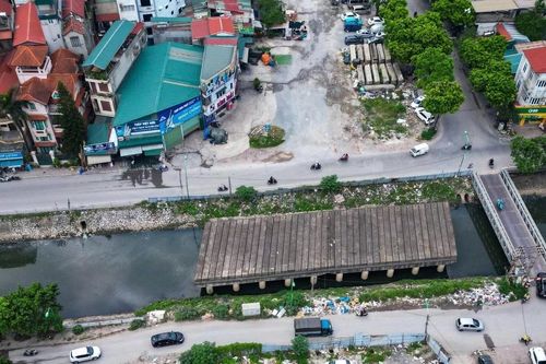 Cây cầu trên tuyến đường nghìn tỷ ở Hà Nội tái thi công sau nhiều năm bỏ hoang