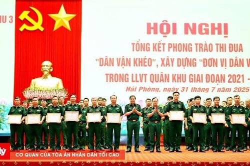 Quân khu 3 biểu dương điển hình 'Dân vận khéo', 'Đơn vị dân vận tốt'